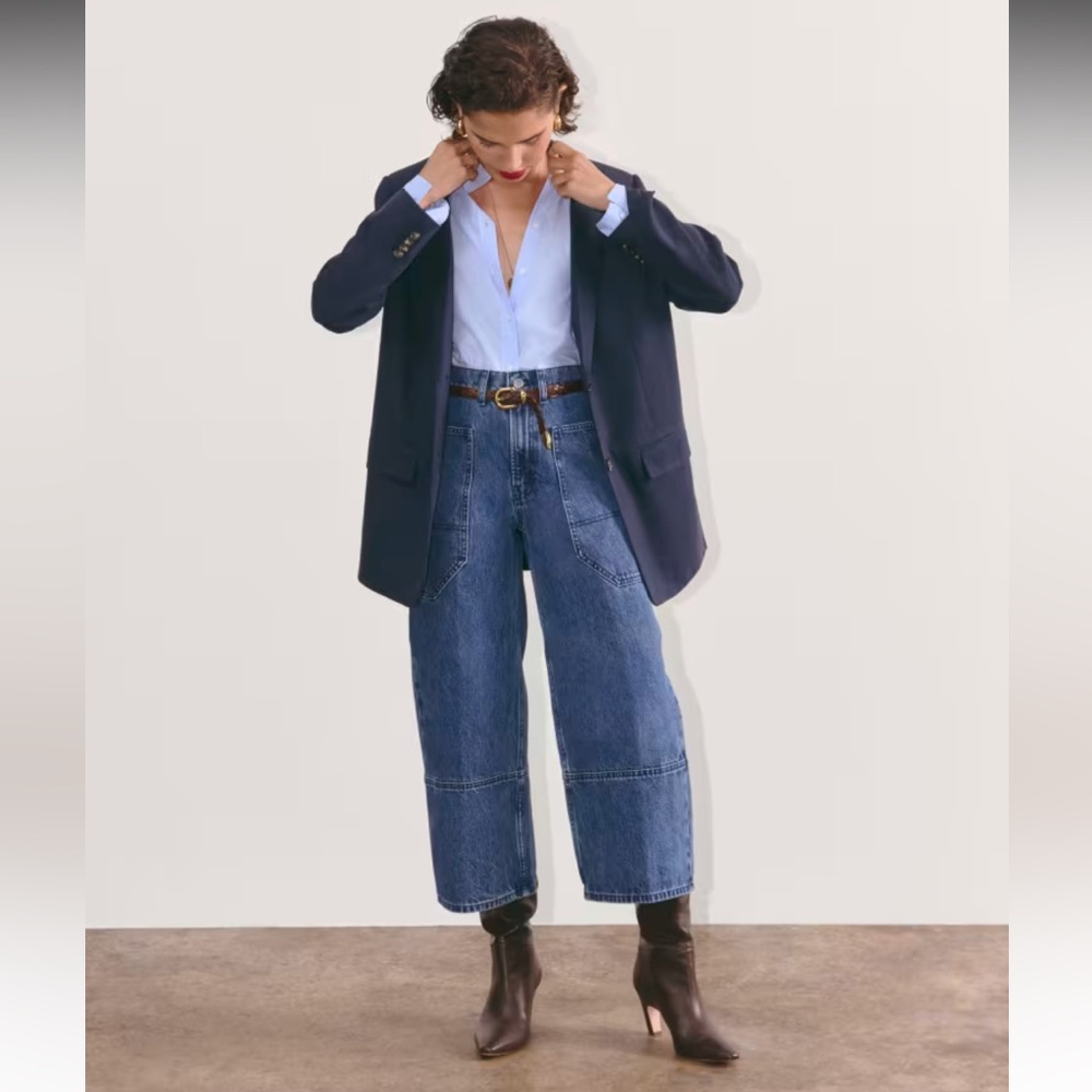 Everlane oversized navy blazer - NWT